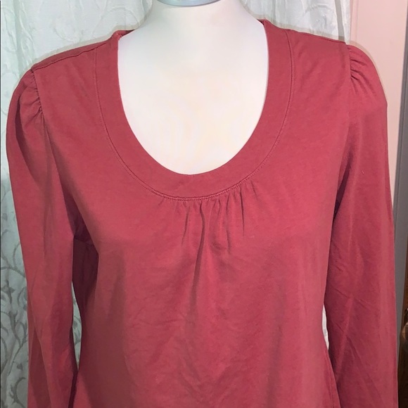 Lightweight long sleeve top rust colour - Picture 3 of 6